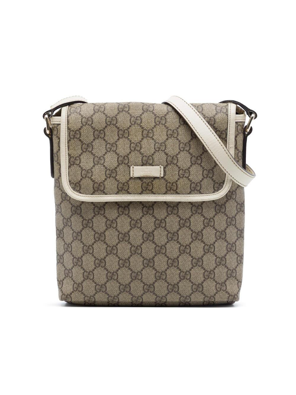 Gucci Flap Messenger Gg Coated Canvas #341247G55B